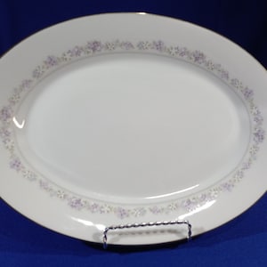 14&quot; Oval Serving Platter Lilac Time by NORITAKE