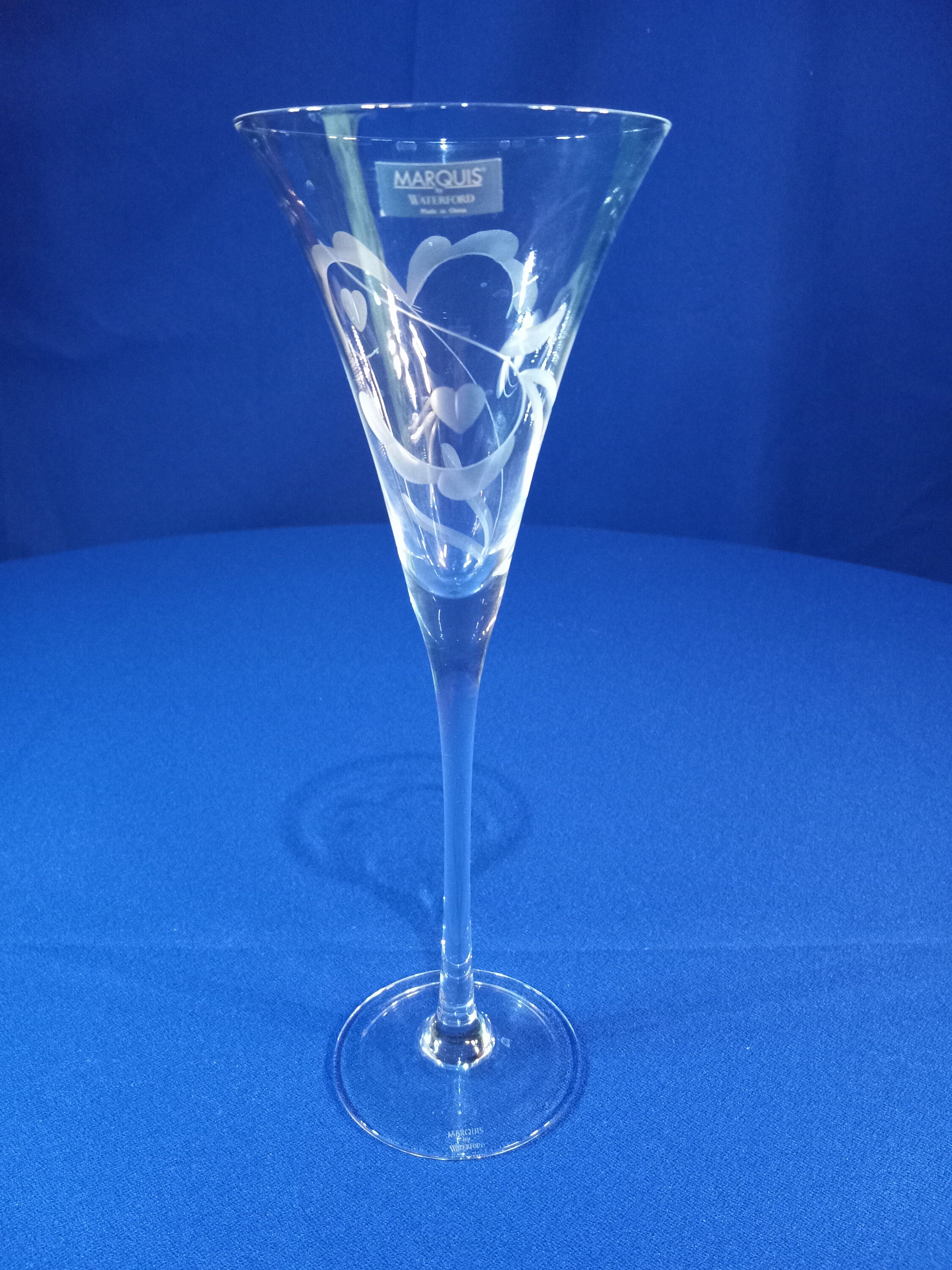 Amazon.com | Waterford Wishes Happy Celebrations Toasting  Waterford crystal Yours Truly crystal champagne Flutes display picture 1