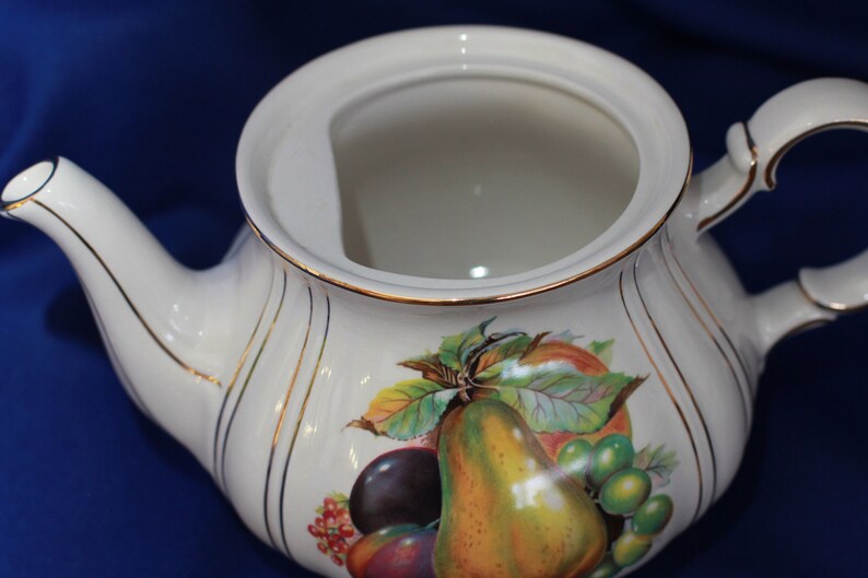 Teapot Fruits by Sadler England Etsy