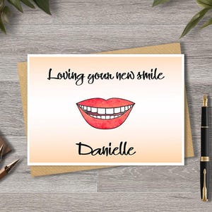 A5 New Smile Personalised Card, Dental procedure, Turkey Teeth, Veneers, Teeth alignment, Invisible braces, Dental implants