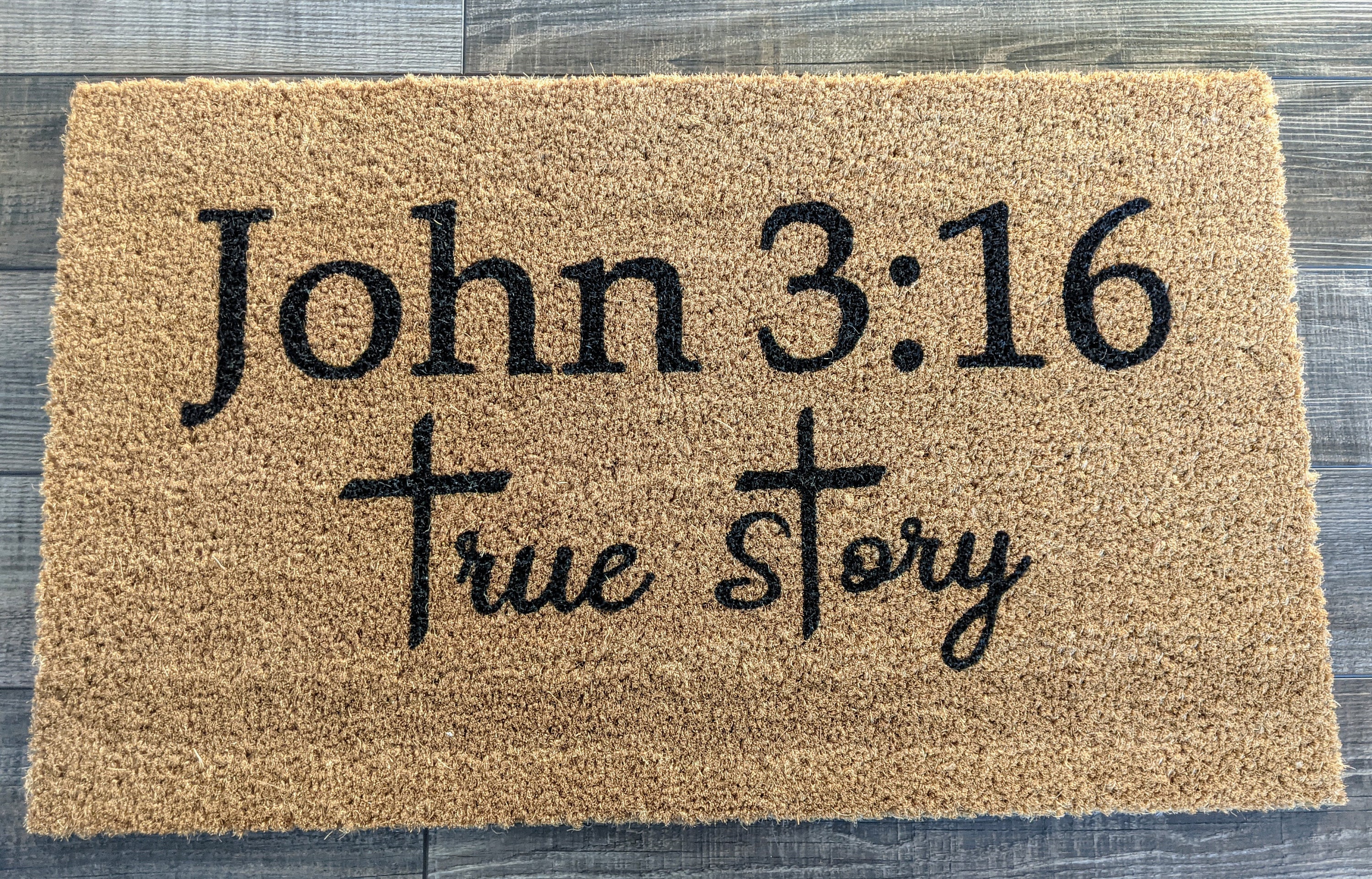 John 316 Doormat Christian Doormat Mat Front Door Etsy
