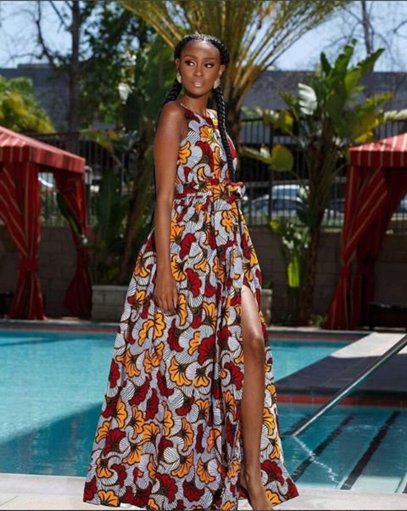 mariage africain robes de bal robes qu\u0027ankara robes wax image 0
