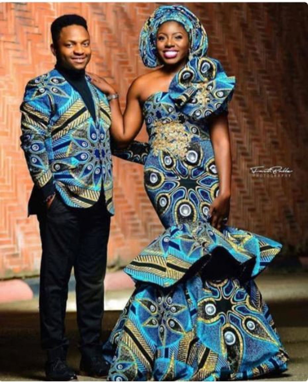 African Mermaid Dress African Matching Couples Outfit African - Etsy