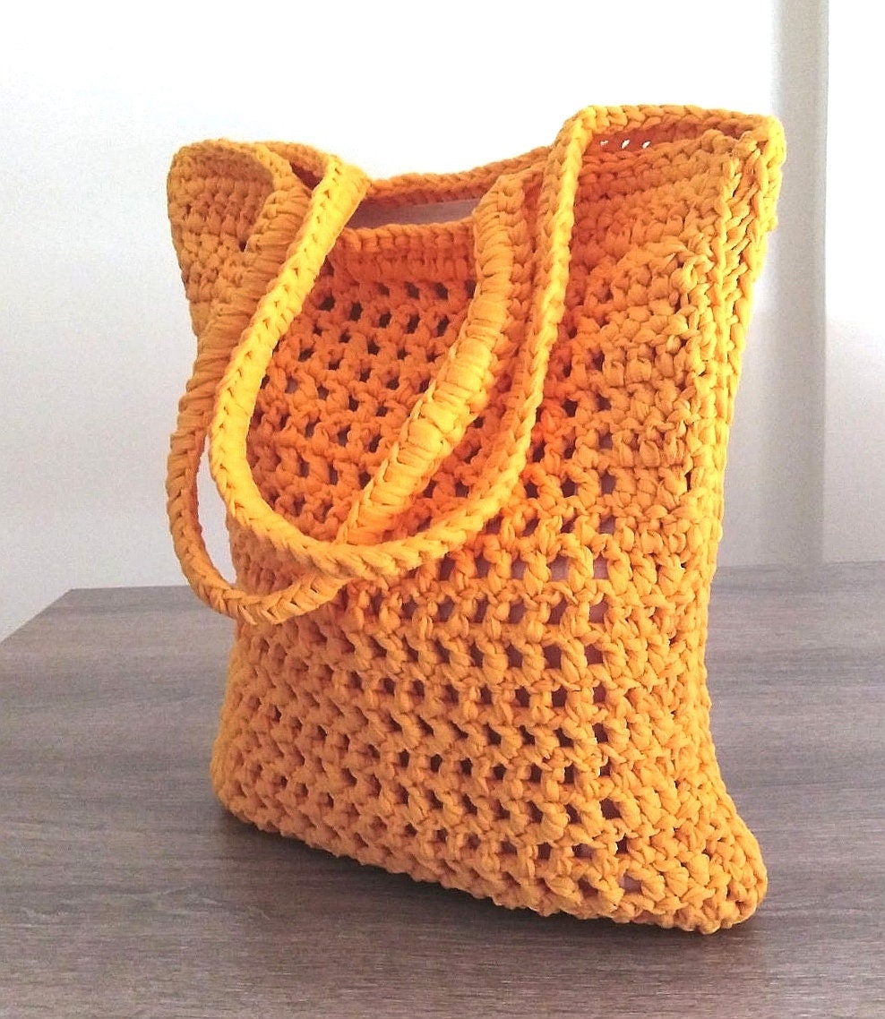 Handmade Shopping Bag, Knitted Shopping Bag, Crochet Shopping Bag, Tote ...