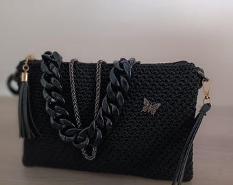 SAC EN MAILLE FAITE MAIN