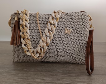 SAC EN MAILLE FAITE MAIN