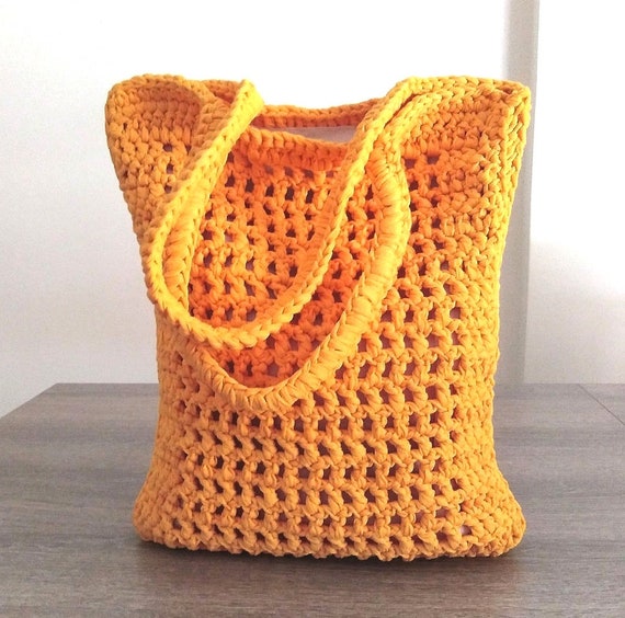 Handmade Shopping Bag Knitted Shopping Bag Crochet Shopping | Etsy