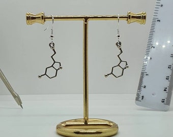 Serotonin Molecule Earrings