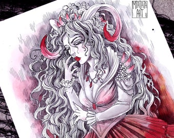 Goddess Lilith Painting - Etsy