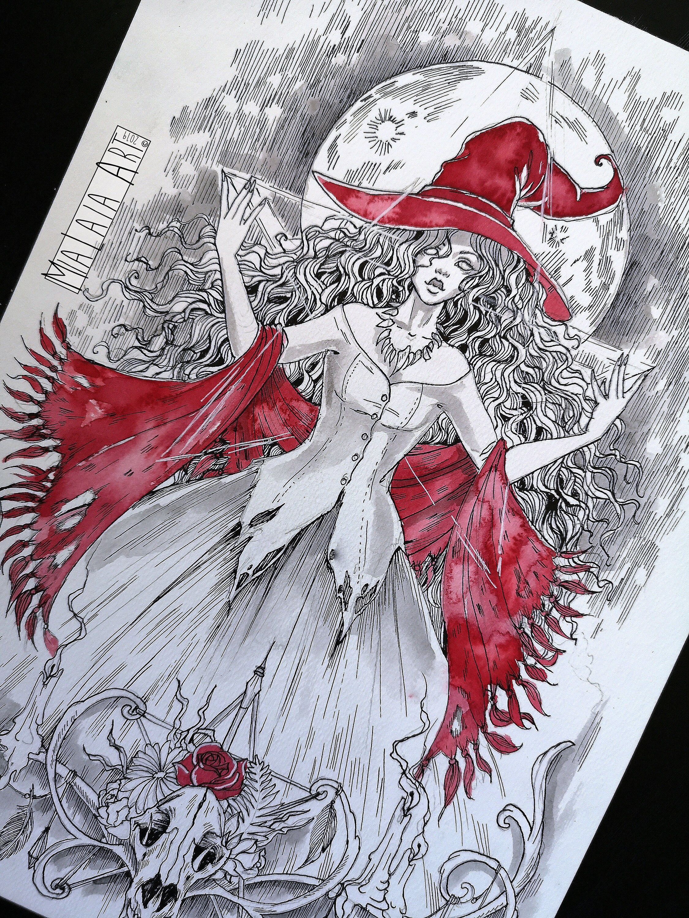 Red Witch Goth Aesthetic Little Red Riding Hood Withy Etsy