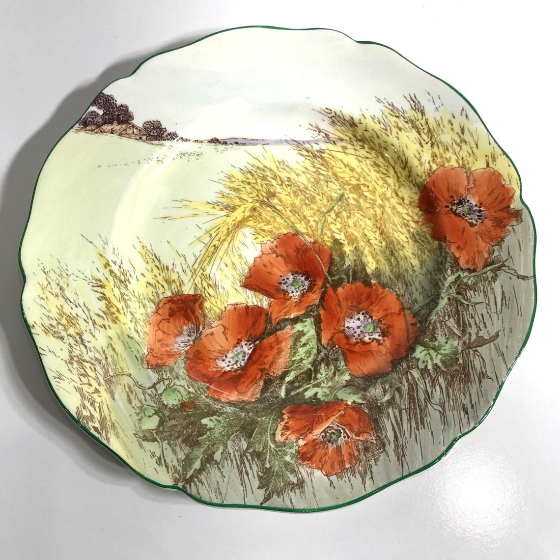 194952 D.6312 26.5 CM Plate ROYAL DOULTON Poppies in the Etsy