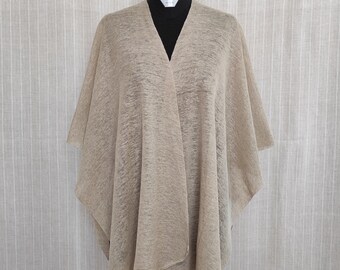 Poncho d'été en lin pour femme / Cape cardigan fine / Poncho en résille de lin fine / Cape d'été pour femme / Poncho cardigan léger / Cape 100 % lin