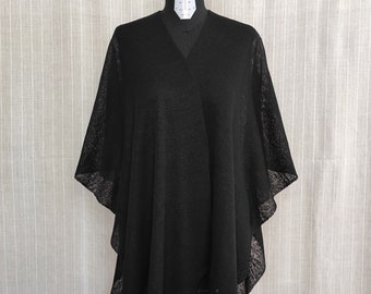 Summer poncho for women / Linen cardigan cape / Fine mesh poncho / Woman's linen cape / Light cardigan poncho for summer  / 100% linen cape