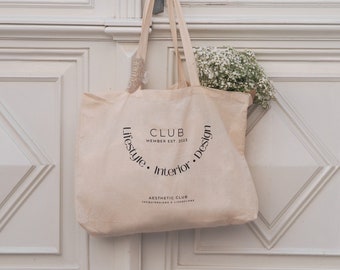 Baumwollbeutel 'aesthetic club', Jutebeutel, Shopper