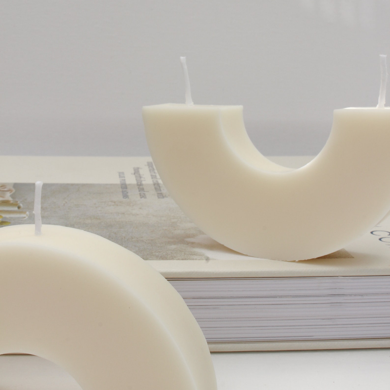 Arch Candle Bow Candle Handmade Candle vegano Etsy