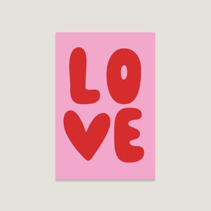 Postkarte 'LOVE', Karte für jeden Anlass, coole Postkarten, süße Postkarten für Freunde & Familie – Perfekt zum Verschenken