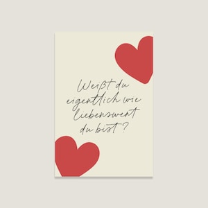 Postkarte 'Liebenswert', Karte für jeden Anlass, aufmunternde Postkarten, süße Postkarten für Freunde – Perfekt zum Verschenken