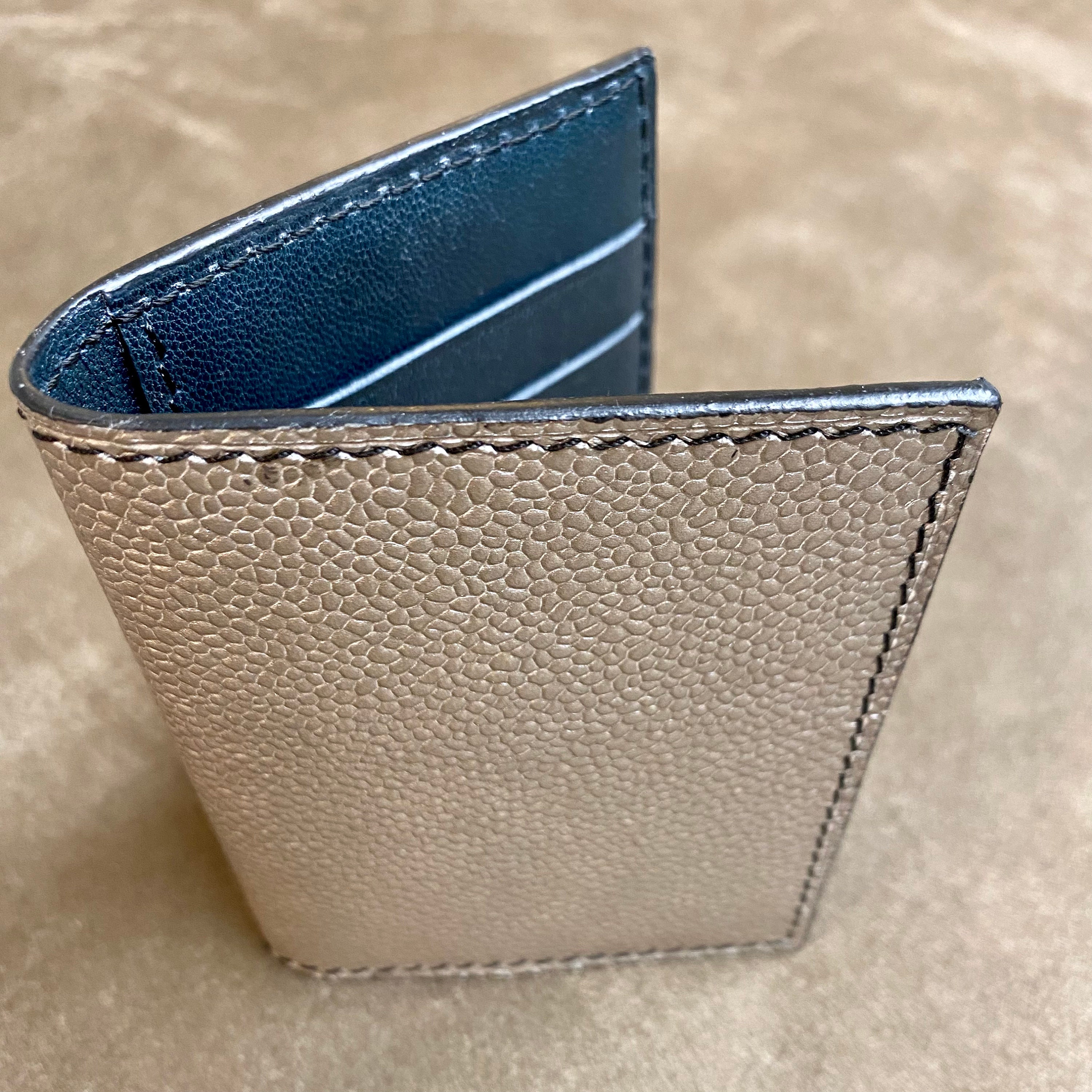 100% Leather Luxury Card Holder for 6 to 8 Cards Handcrafted 