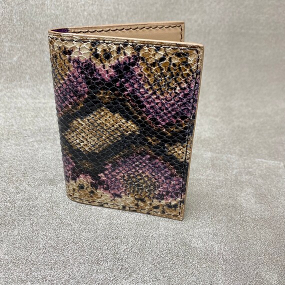 100% Leather Luxury Card Holder for 6 to 8 Cards Handcrafted 