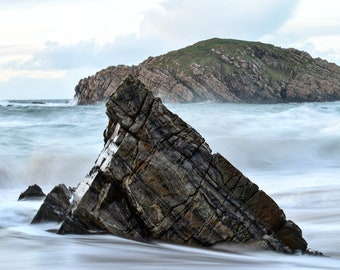 Pyramid rock, Murderhole Beach, Co. Donegal, Ireland
