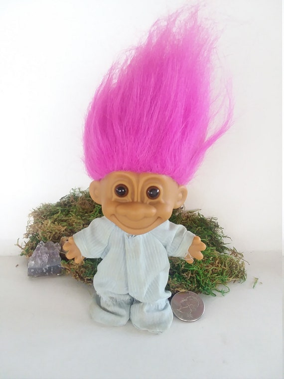 Vintage 4 Troll Purple Hair Pajama Costume Etsy