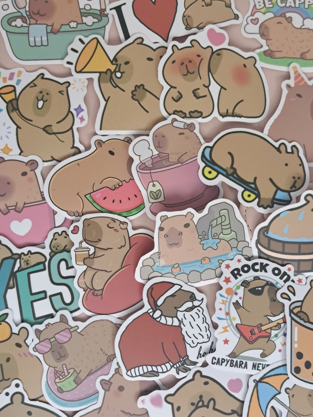 50 X Capybara Stickers Decals - Etsy