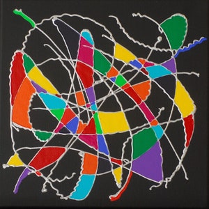 Acrylic painting hand painted pop art canvas picture