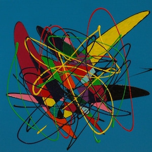 Energiebild handgemalt POP ART Leinwand