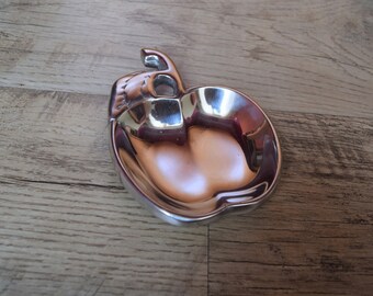 Silver Pewter Snack Apple Tray
