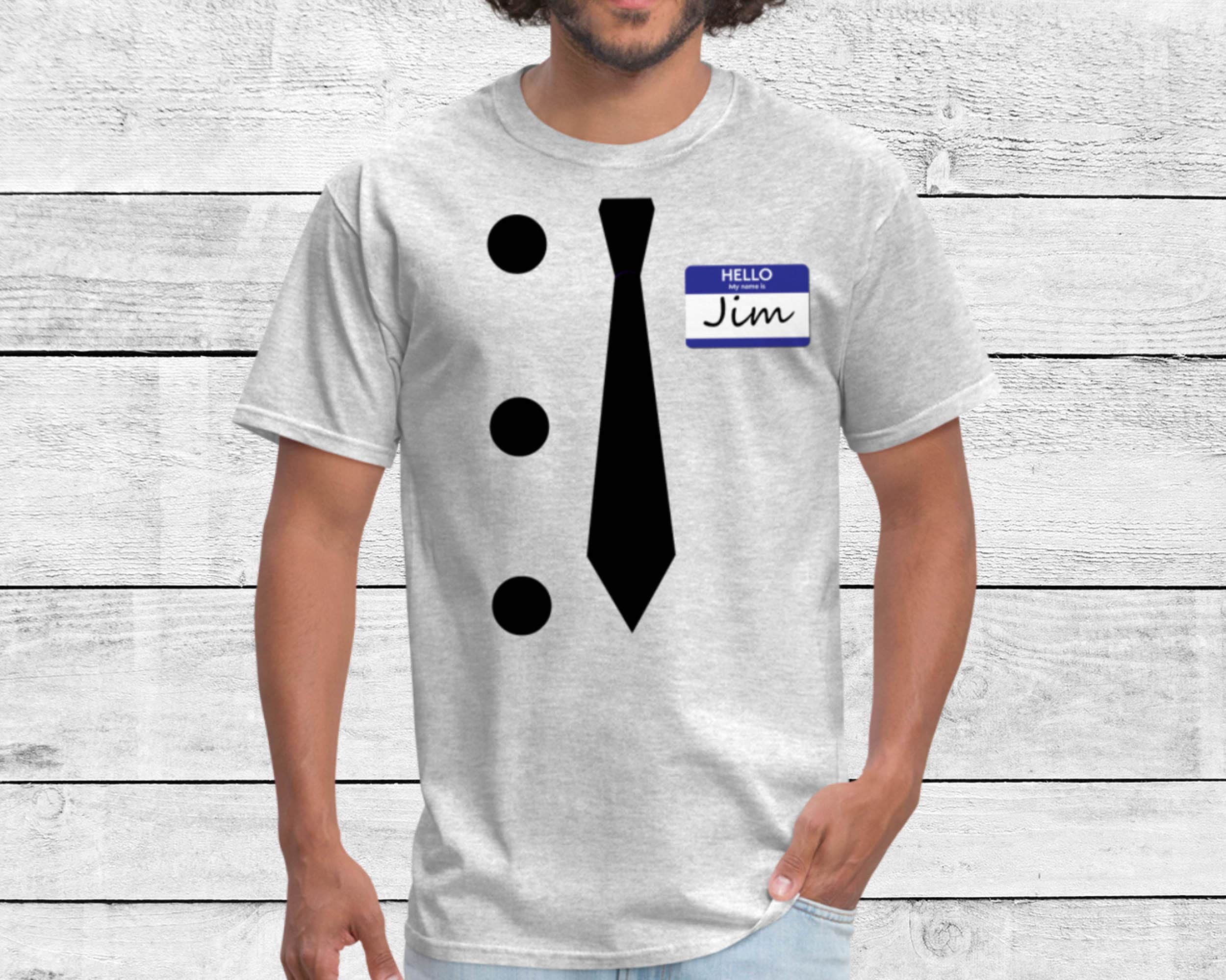 3 Hole Punch Jim Costume Easy / Halloween Unisex Shirt / the Etsy