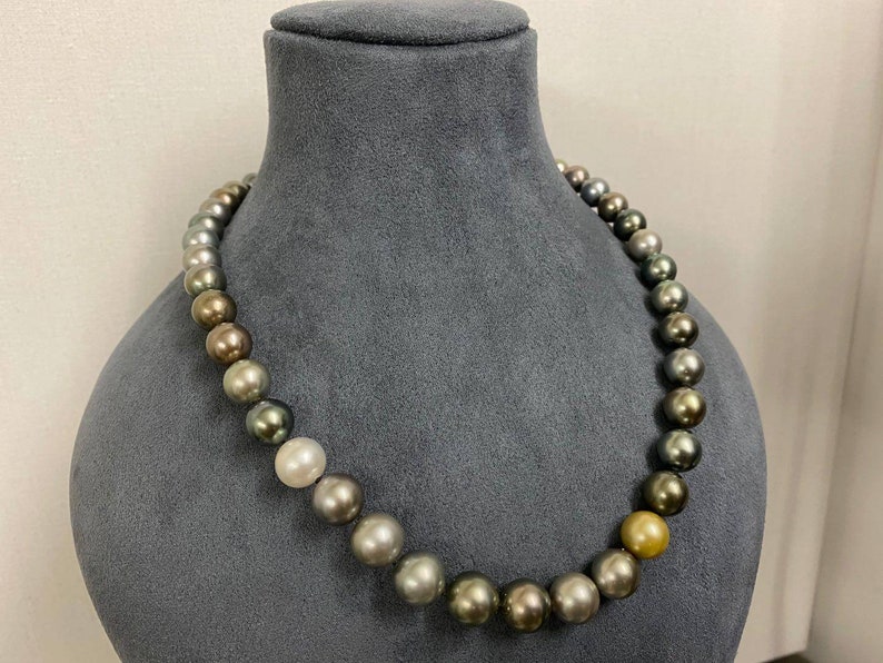 8-11mm Tahitian Pearl Strand Necklace,multi-color Pearl Strand Necklace ...