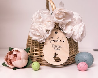 Easter Bunny Basket Tag, Easter Basket Tag, personalized Easter Basket Tag