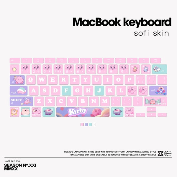 Autocollants de clavier Macbook Skins de clavier Macbook Autocollants de clavier Macbook Couverture de clavier Macbook Protection de clavier Macbook