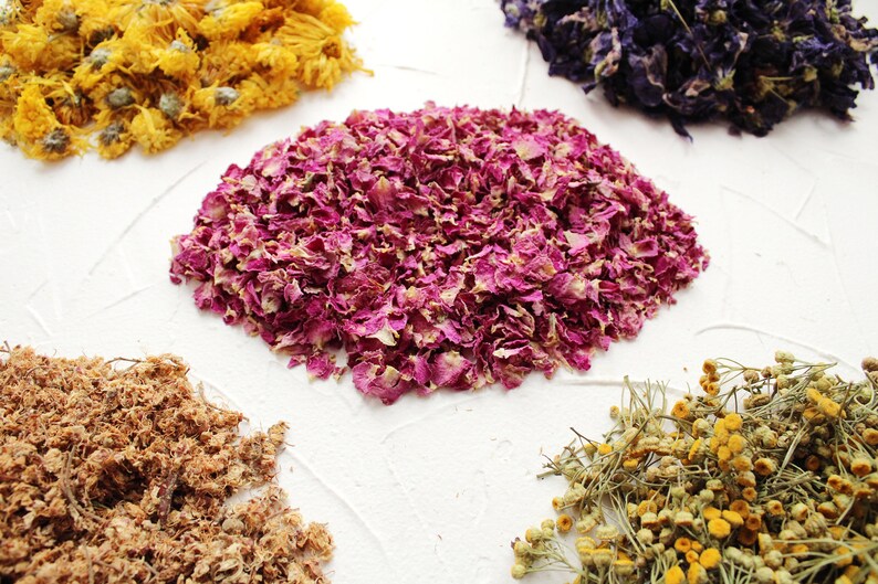 Dried Flowers and Petals Confetti 35 Types Biodegradable Etsy