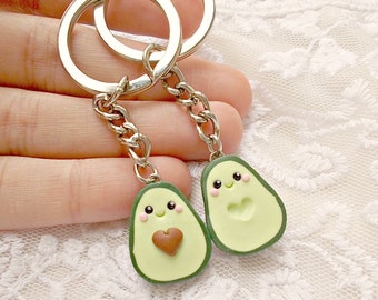 Regali per i migliori amici - Regalo di Pasqua di San Valentino Portachiavi con avocado - Regalo per fidanzato e fidanzata per lui lei - Regalo per i migliori amici