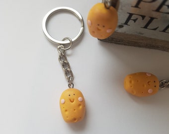 Potato Keychain - Valentines Day Easter Gift Best Friend Gift - Funny Gift for him her - Boyfriend Girlfriend Gift Idea - bff keychain