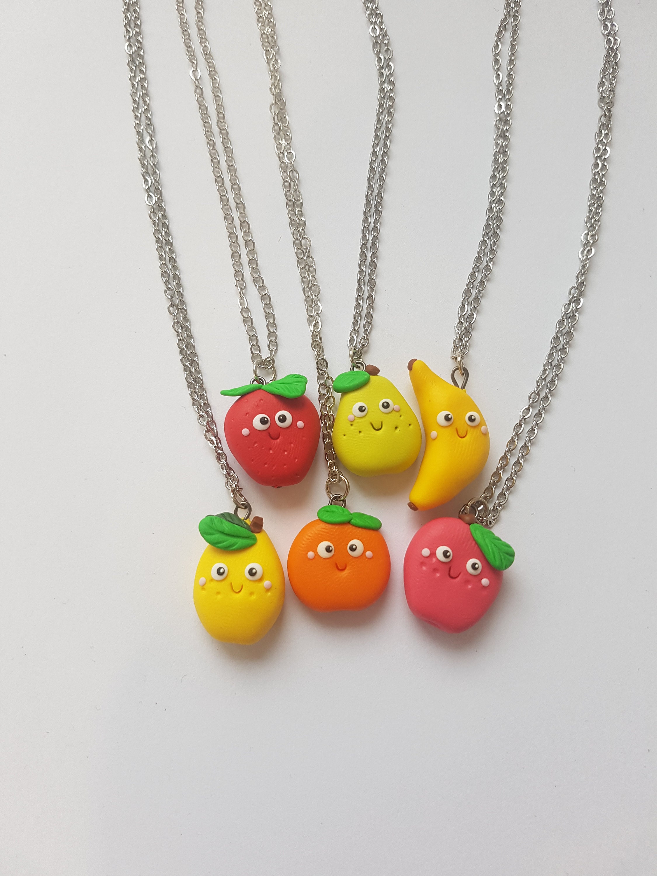 ☆Hei☆ berry fruit necklace HE24SPNFW670XXFR Fruit Necklace Apple Lemon Orange Pear Strawberry Banana