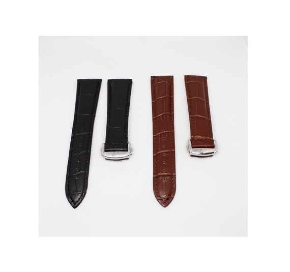 omega leather strap deployment clasp