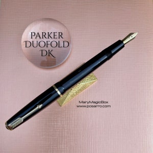PARKER Duofold  Danish Vintage fountain pen - original gold nib EF -year 1950 excellent conditions