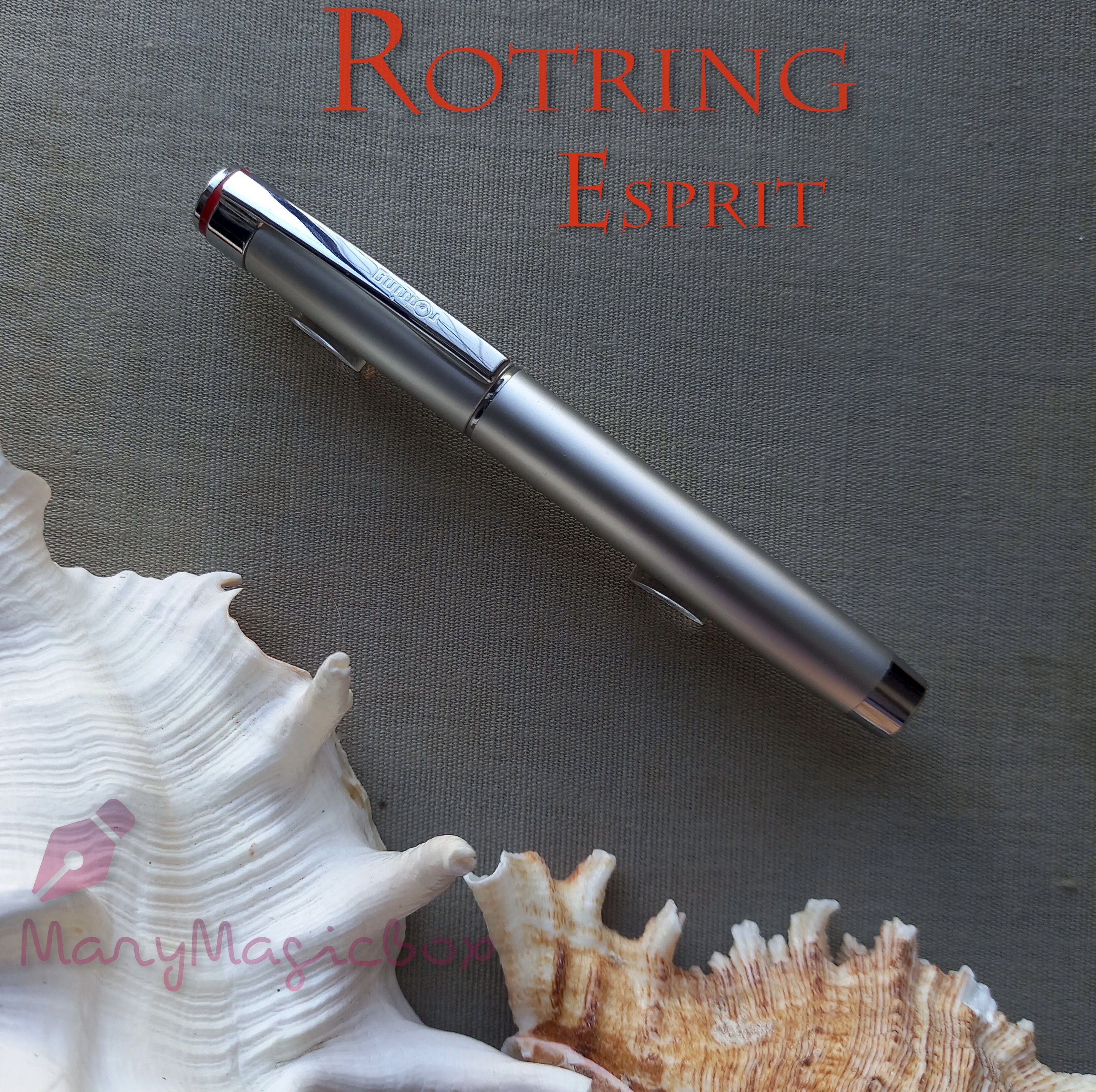 Rotring Esprit Vintage Fountain Pen Silver nibm excellent - Etsy