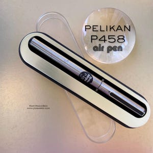 PELIKAN AIRPEN P458 Silver fountain pen in original box Excellent mint  condition