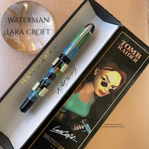 Waterman Lara Croft Tomb Rider-Kultur-Reflex set fountain pen ballpoint pen New Old Stock Mint condition in original box
