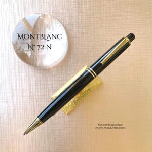 Montblanc PIX 72 N Seltener Vintage-Druckbleistift – schwarzes Zelluloid – ausgezeichnet