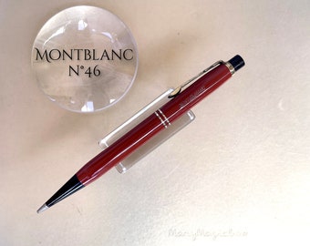 MONTBLANC 46 Seltenes dänisches Korallenrot – Vintage-Bleistift – AUSGEZEICHNETER Schreibzustand