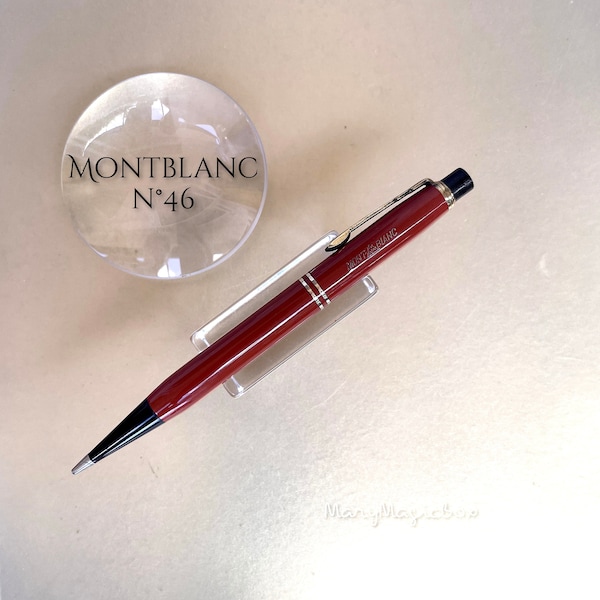 MONTBLANC  46 Rare Danish  Coral Red -Vintage  pencil -EXCELLENT writing condition