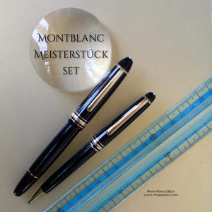 Montblanc SET Meisterstuck le Grand  166 highlighter and Classique -ballpoint