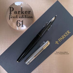 PARKER 61 First Edition SELTENER Vintage Füllfederhalter - Goldfeder F - Ausgezeichneter Zustand