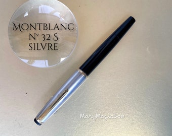 Montblanc III Series Set 32S Füllfederhalter und 35S Bleistift, schwarzer Körper, silberne silberne Kappe, sehr selten