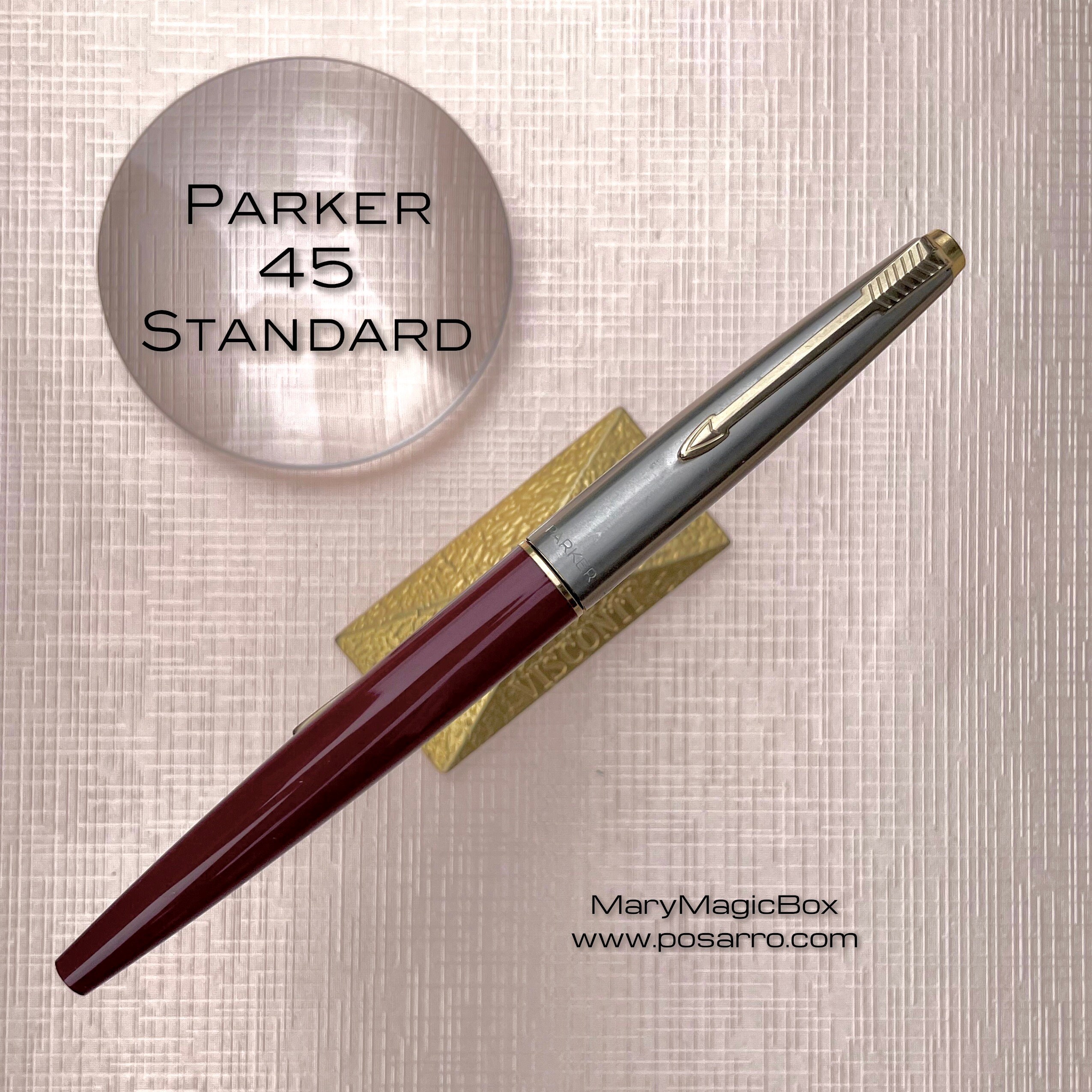 parker45 パーカー45 万年筆　英国製　made in England Yahoo!オークション - 万年筆 パーカー PARKER 45 #45 英国製 銀