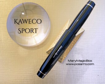 Pluma estilográfica vintage Kaweco Sport - punta F dorada original Excelente estado de escritura